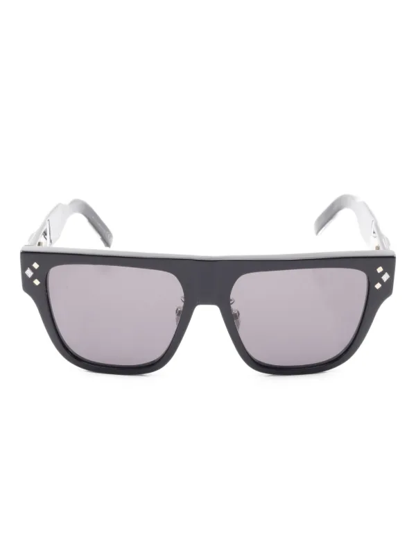 Christian Dior Pre-Owned 2000 CD Diamond Sunglasses Black FARFETCH IN