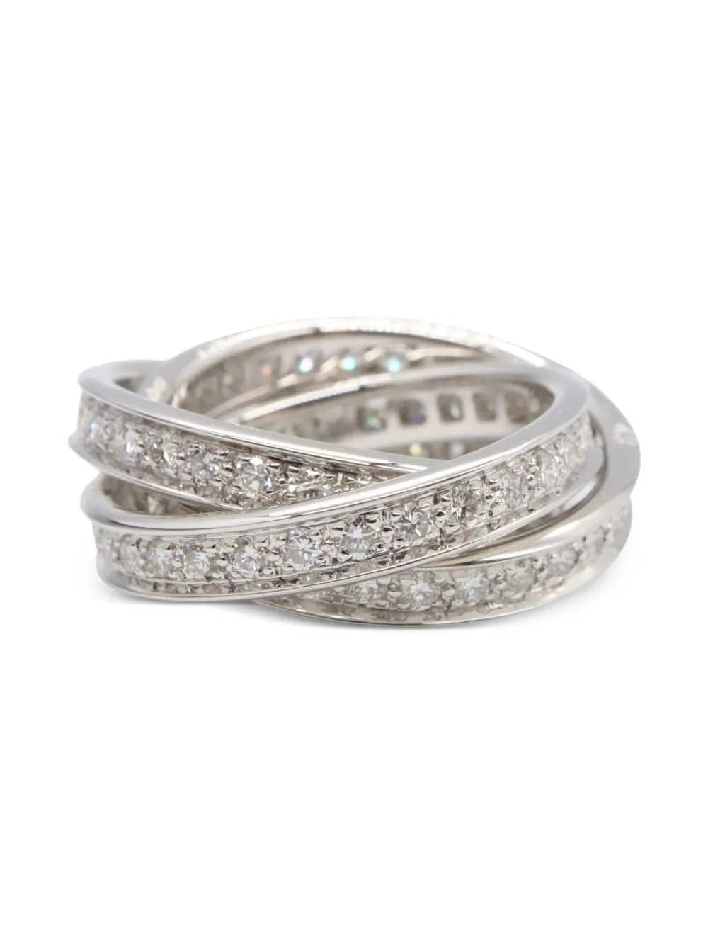Cartier 2010s 18K white gold Trinity diamond ring | Image 2