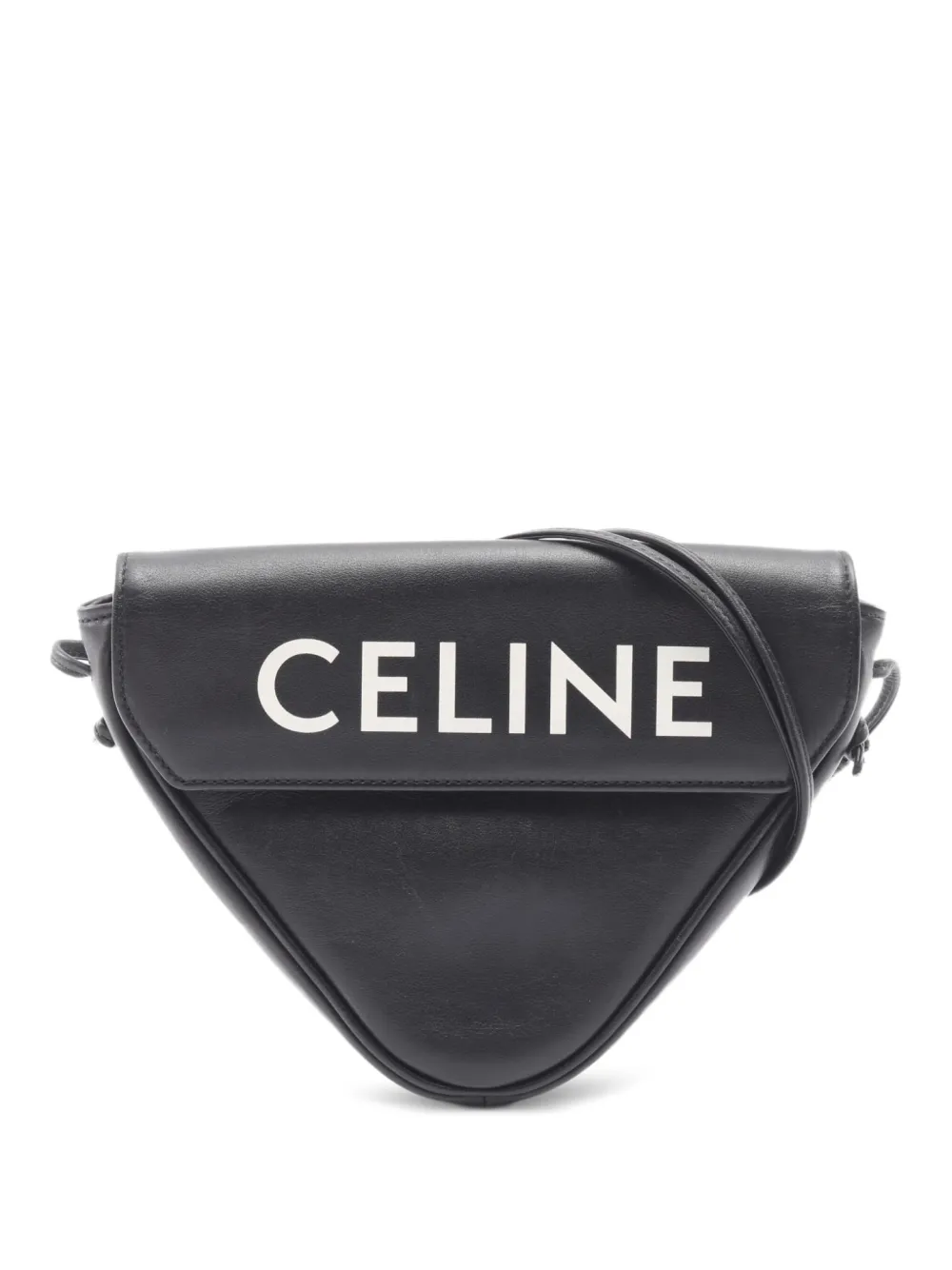 Celine Pre-Owned 2010s トライアングル ショルダーバッグ - ブラック Celine Pre-Owned 2010s トライアングル ショルダーバッグ - ブラック