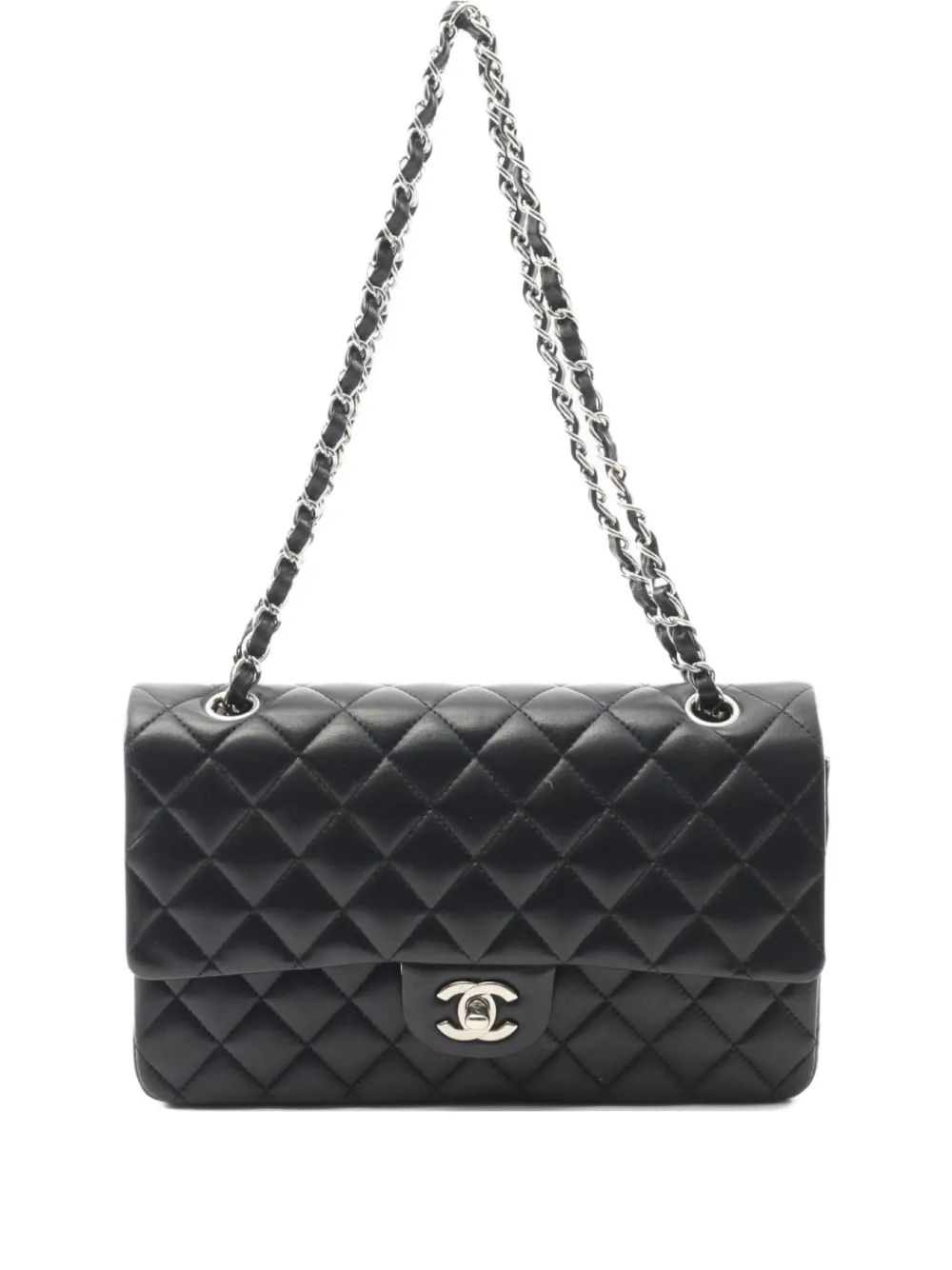 CHANEL Pre-Owned 2015 ダブルフラップ ショルダーバッグ - ブラック CHANEL Pre-Owned 2015 ダブルフラップ ショルダーバッグ - ブラック
