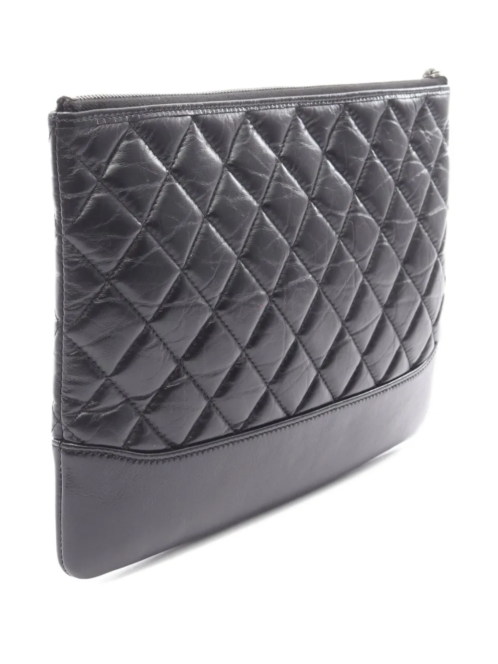 CHANEL Pre-Owned 2017-2018 Gabrielle de Chanel quilted lambskin clutch bag | Pre-Owned | Image 2