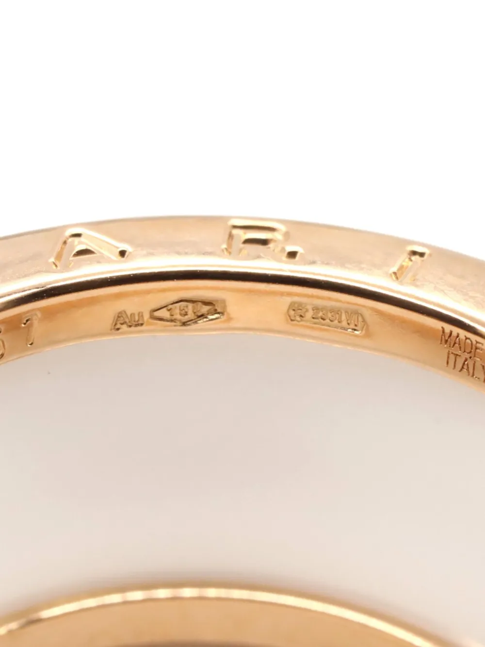 2010s 18k Rose Gold B-Zero1 Diamond Ring