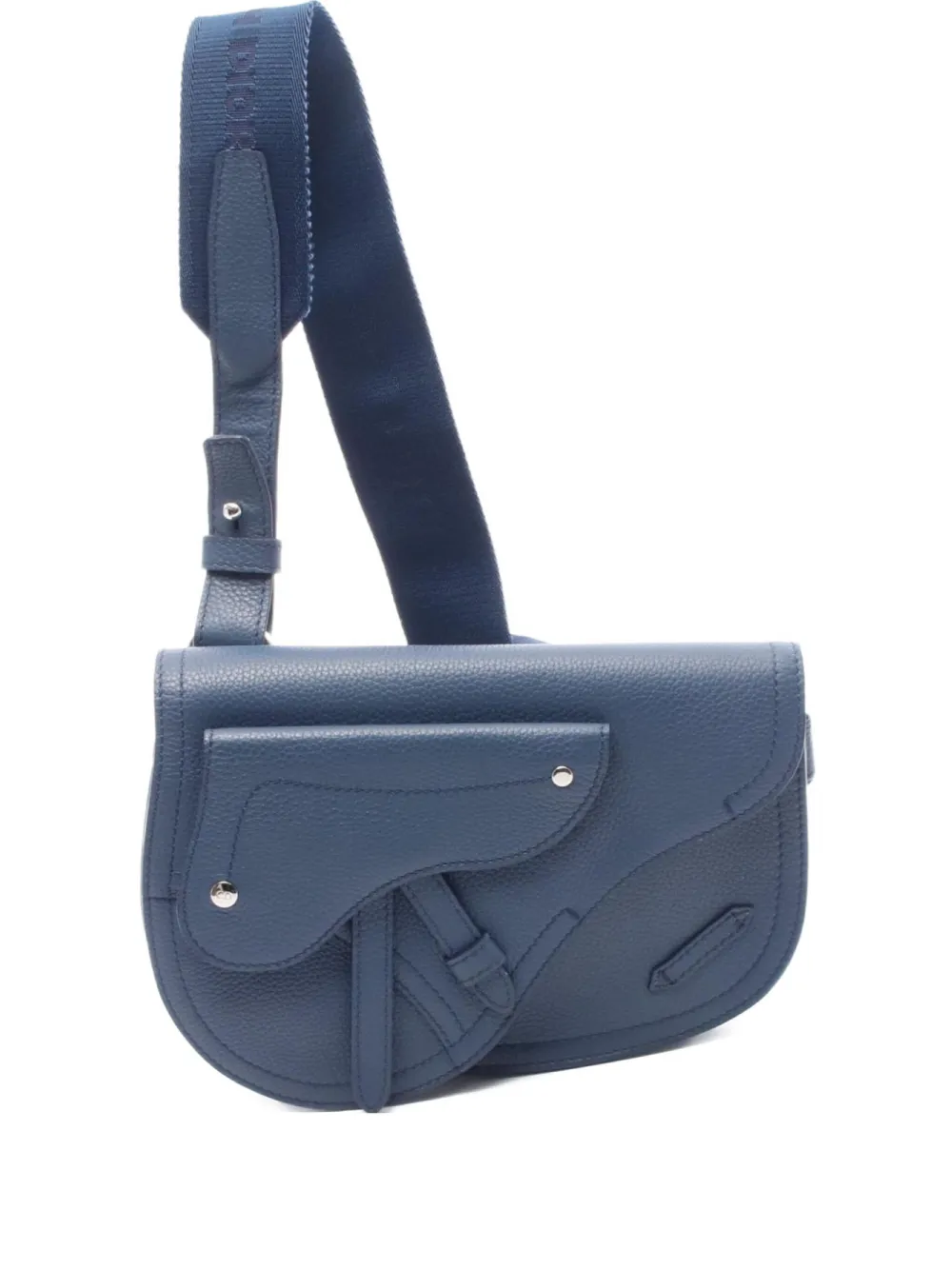Christian Dior Pre-Owned 2010s Saddle レザーショルダーバッグ - ブルー Christian Dior Pre-Owned 2010s Saddle レザーショルダーバッグ - ブルー