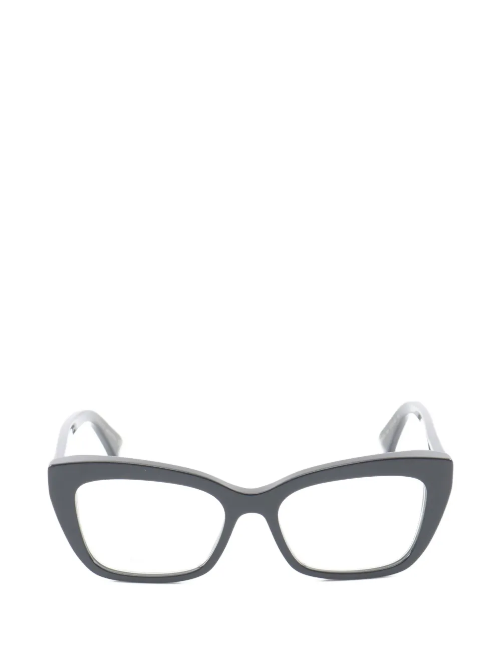 Pre-owned Gucci Cat-eye Frame Glasses In Black