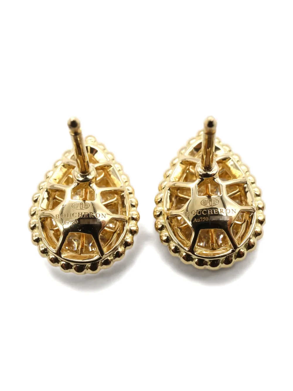 Boucheron Pre-Owned 2010s 18K yellow gold Serpent Bohème earrings small diamond earrings | Image 2