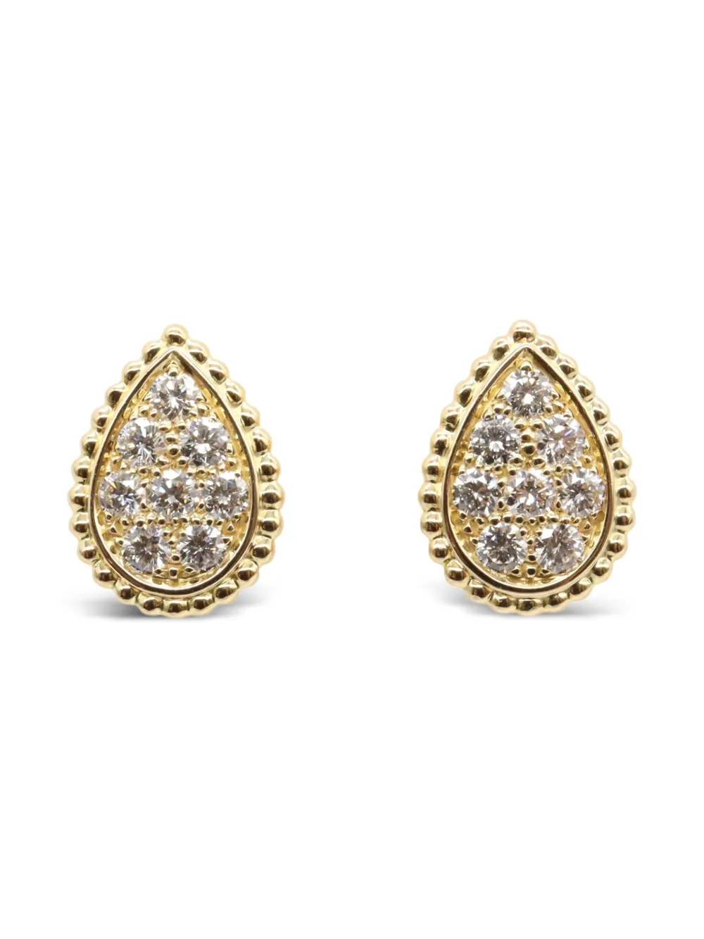 Boucheron Pre-Owned 2010s 18K yellow gold Serpent Bohème earrings small diamond earrings | Gold | Image 1