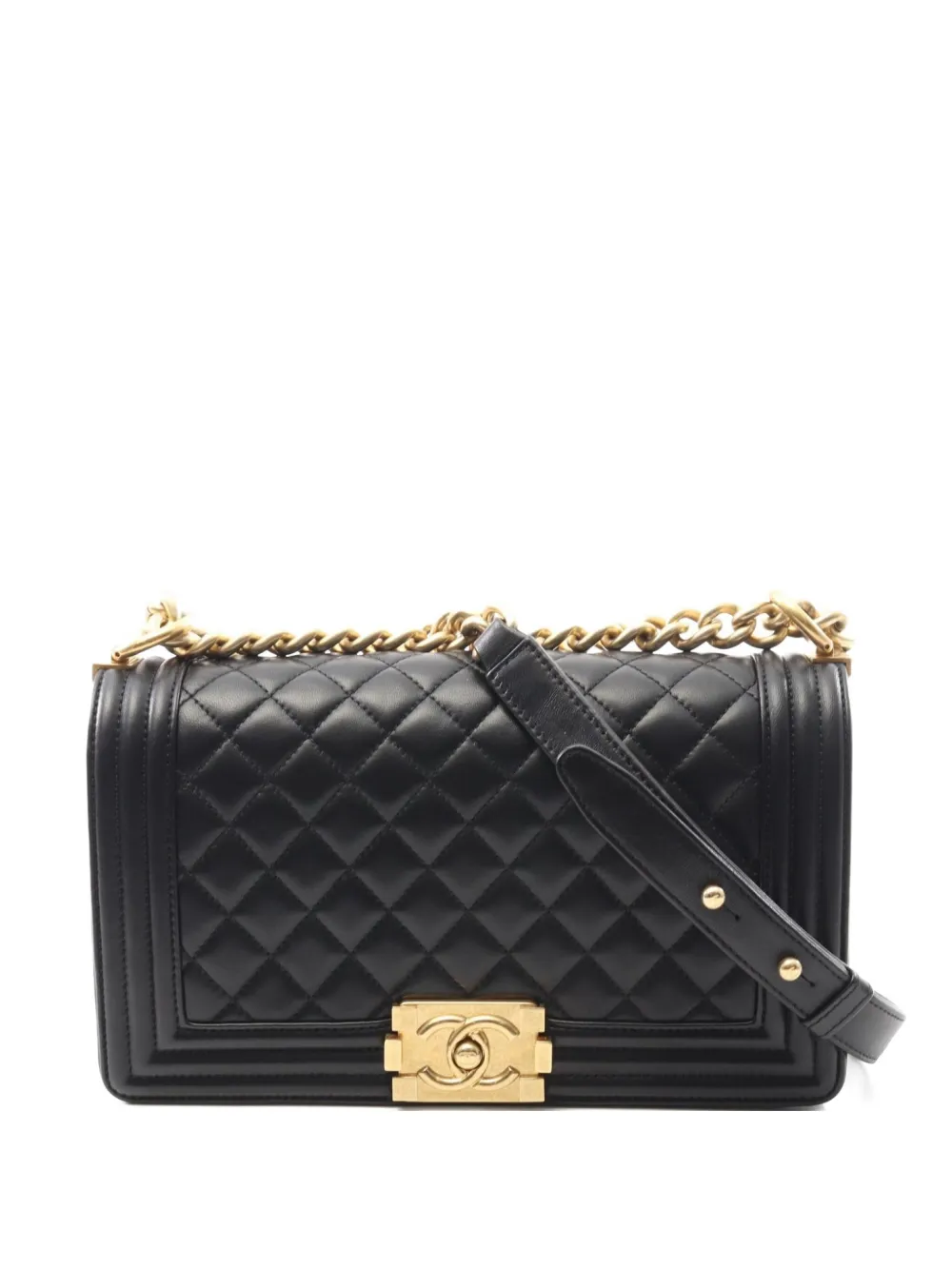 CHANEL Pre-Owned 2016s キルティング ショルダーバッグ - ブラック CHANEL Pre-Owned 2016s キルティング ショルダーバッグ - ブラック