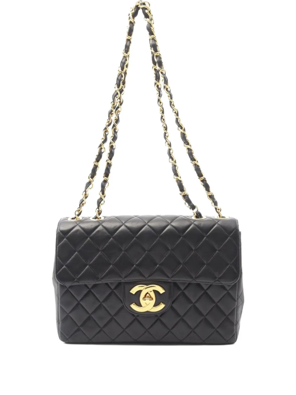 CHANEL Pre-Owned 2000s マトラッセ チェーン ショルダーバッグ - ブラック CHANEL Pre-Owned 2000s マトラッセ チェーン ショルダーバッグ - ブラック