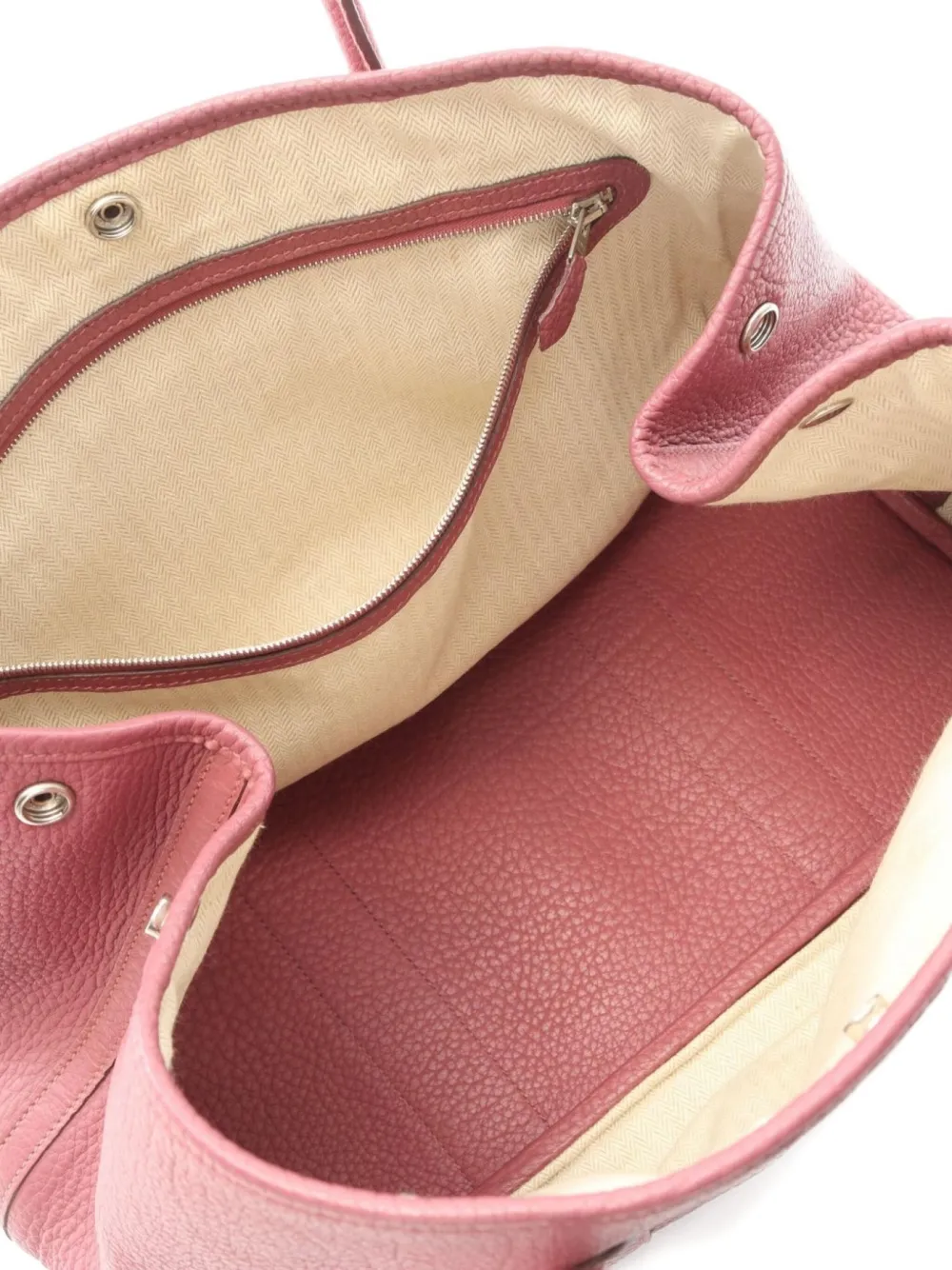 Pre-owned Hermes 2012 Garden Party Handbag In Pink