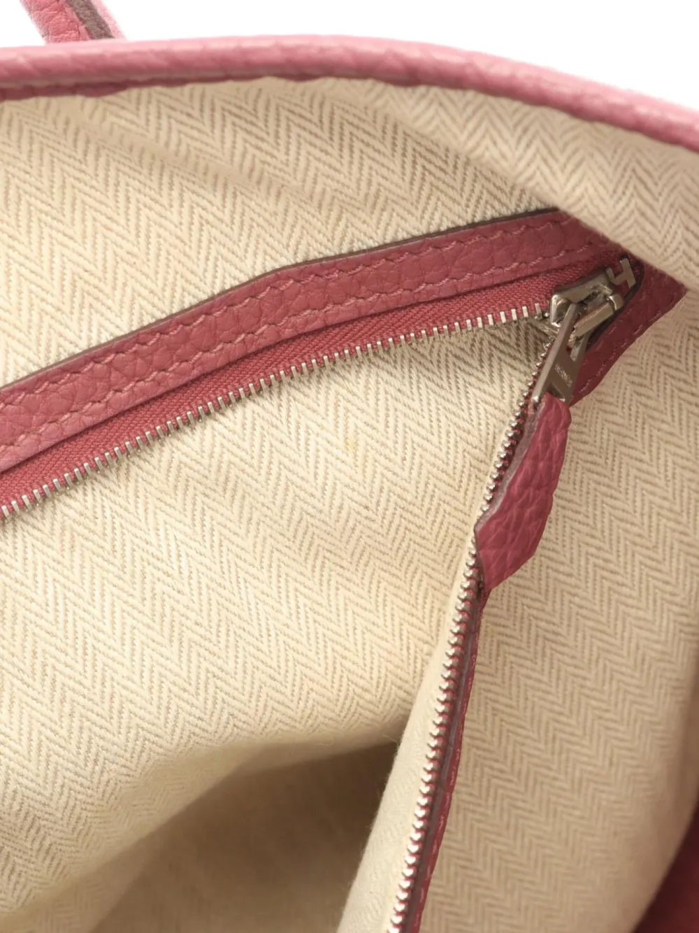 Pre-owned Hermes 2012 Garden Party Handbag In Pink
