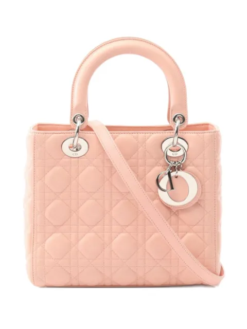 Christian Dior Pre-Owned 2010s Lady Dior quilted leather crossbody bag 