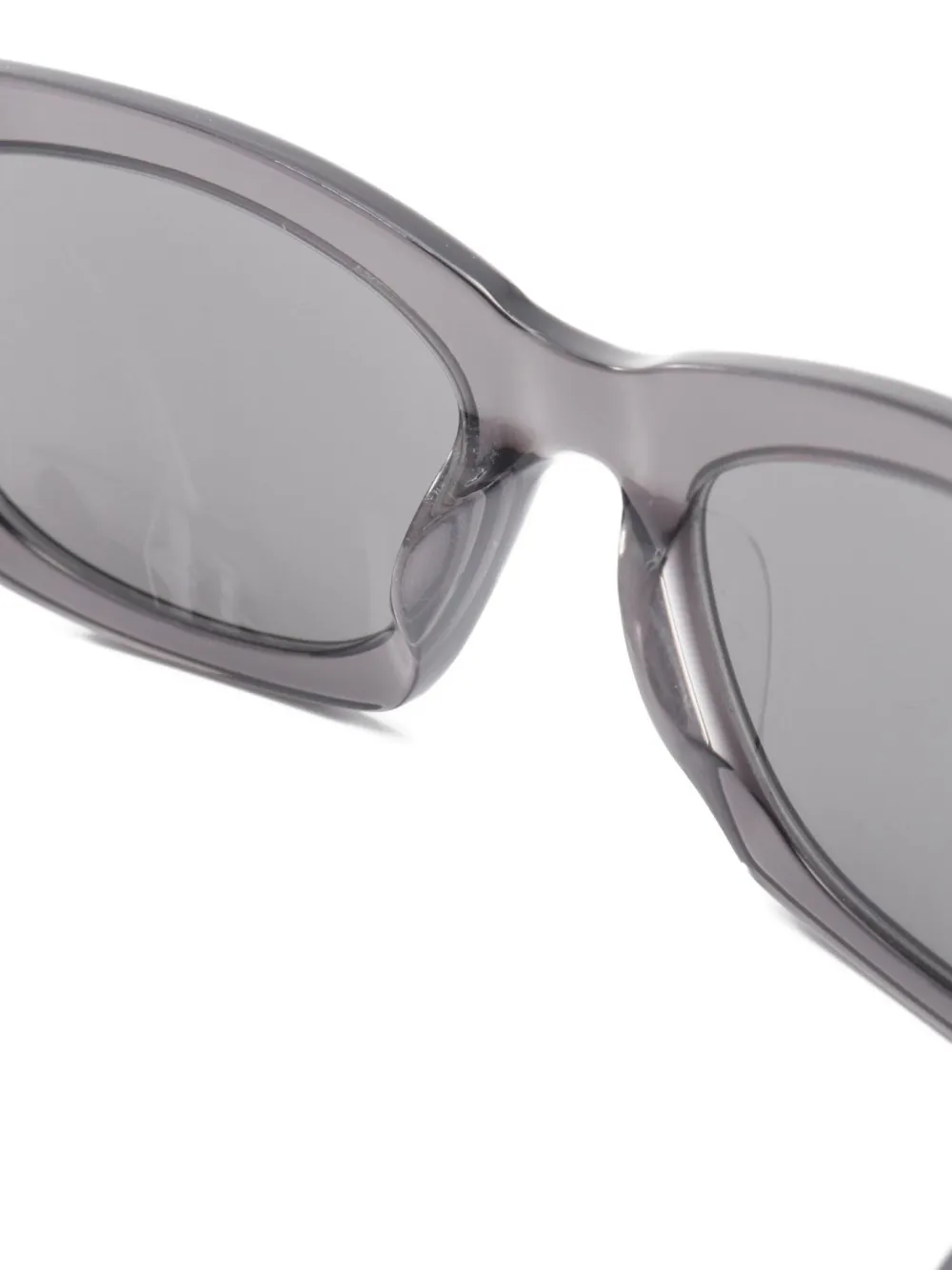 Pre-owned Balenciaga 2020s Rectangle-frame Sunglasses In Black