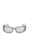 Balenciaga Pre-Owned 2020s rectangle-frame sunglasses - Black