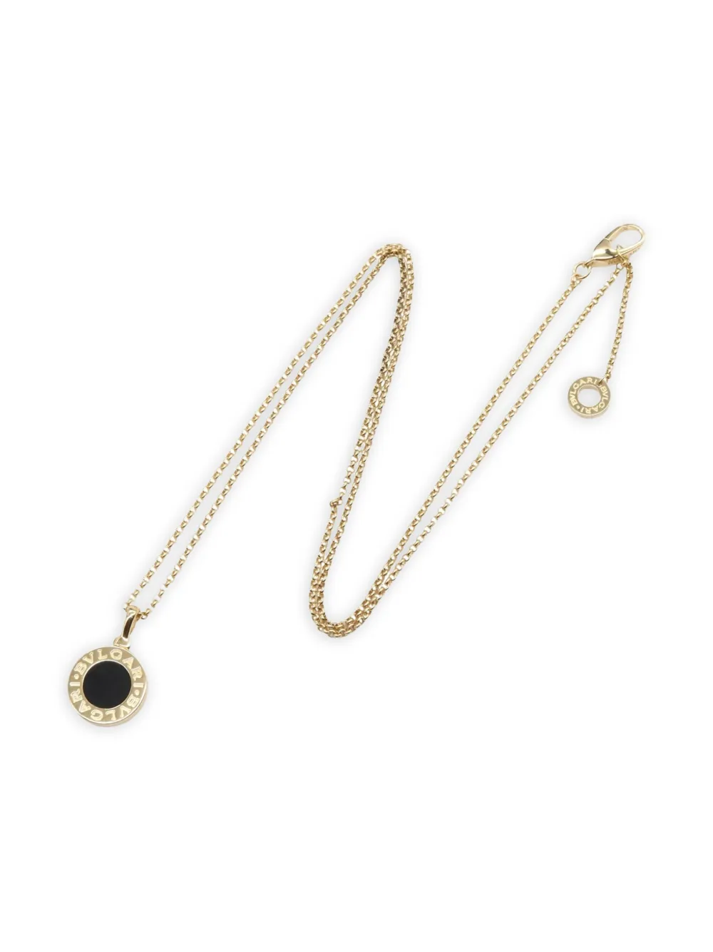 Bvlgari Pre-Owned 2010s オニキス ネックレス 18Kイエローゴールド - ゴールドトーン Bvlgari Pre-Owned 2010s オニキス ネックレス 18Kイエローゴールド - ゴールドトーン