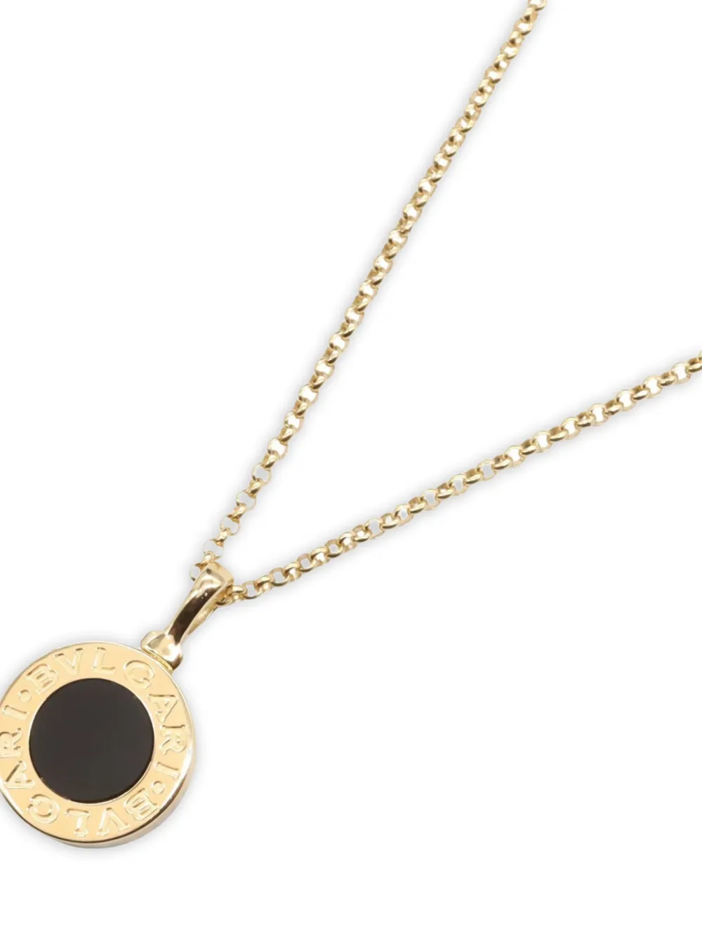 Bvlgari Pre-Owned 2010s 18K yellow gold Onyx necklace | Women | Image 2