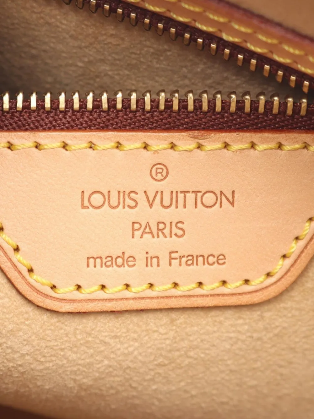 Pre-owned Louis Vuitton 2002 Looping Mm Shoulder Bag In Brown