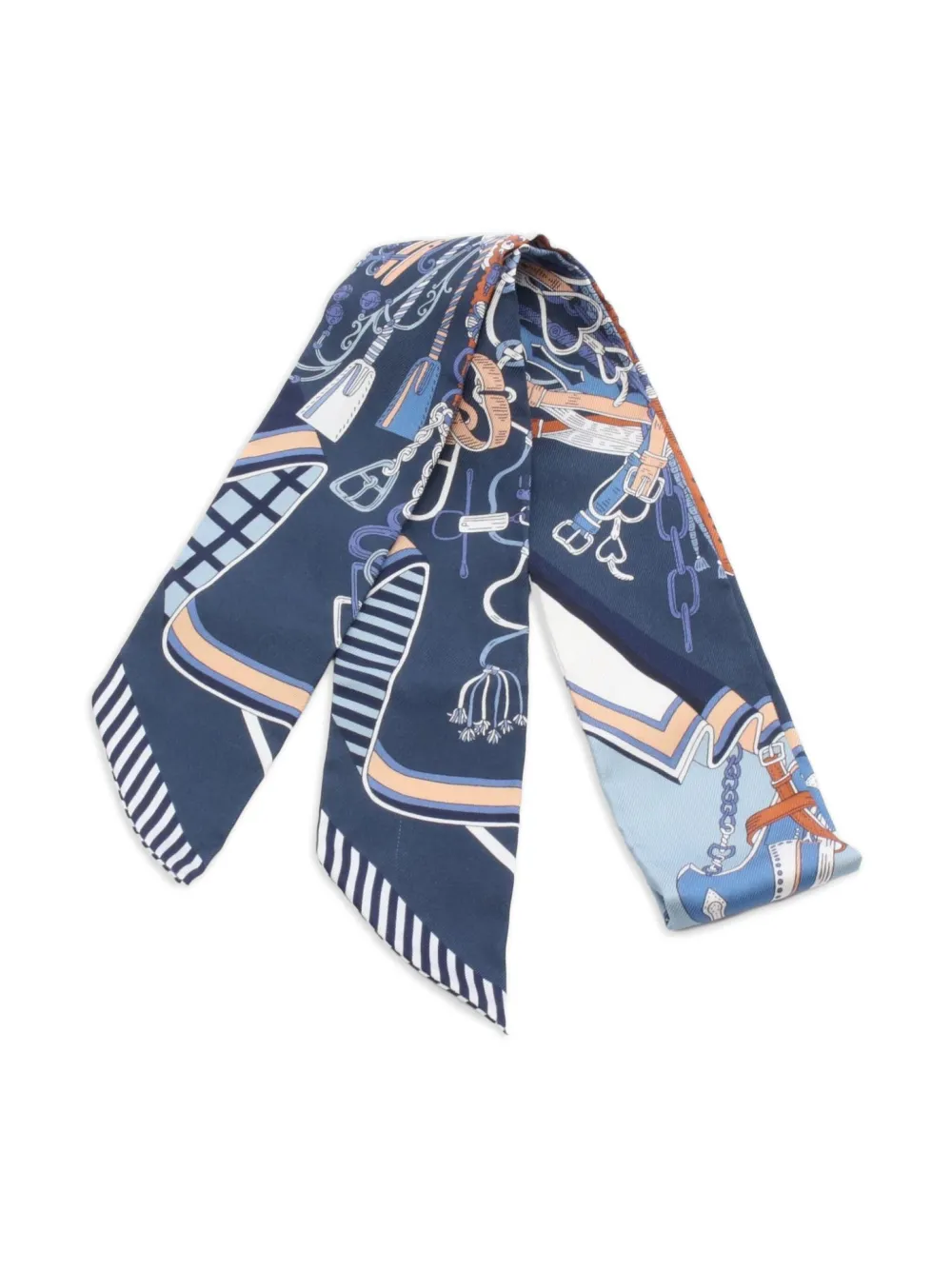 Hermès Pre-Owned 2010 Bouquets Sellier twilly scarf | Image 2