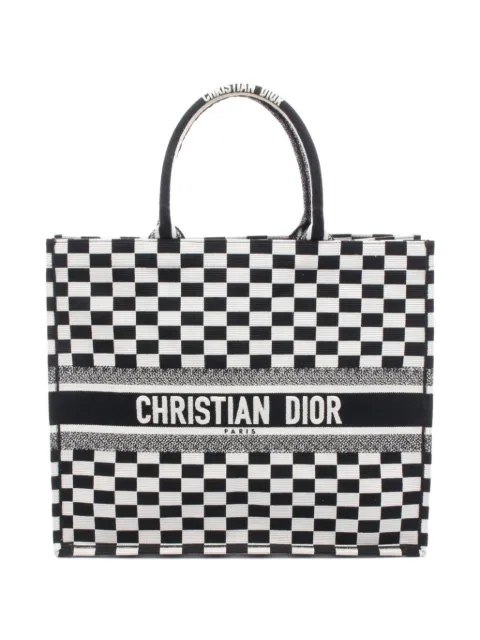 Christian Dior Pre-Owned 2010's Book check-pattern tote bag