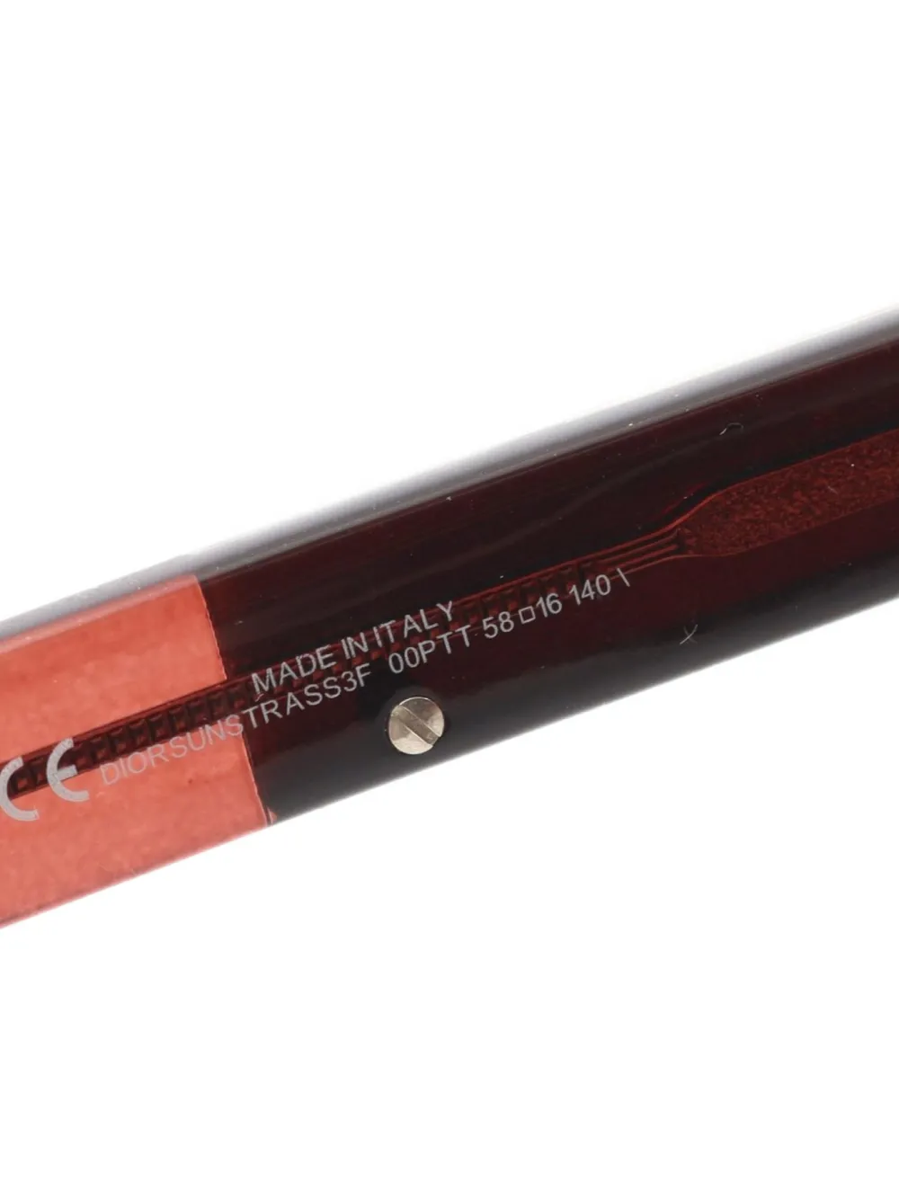 Pre-owned Dior 2010s Rhinestone Oval Sunglasses In Red