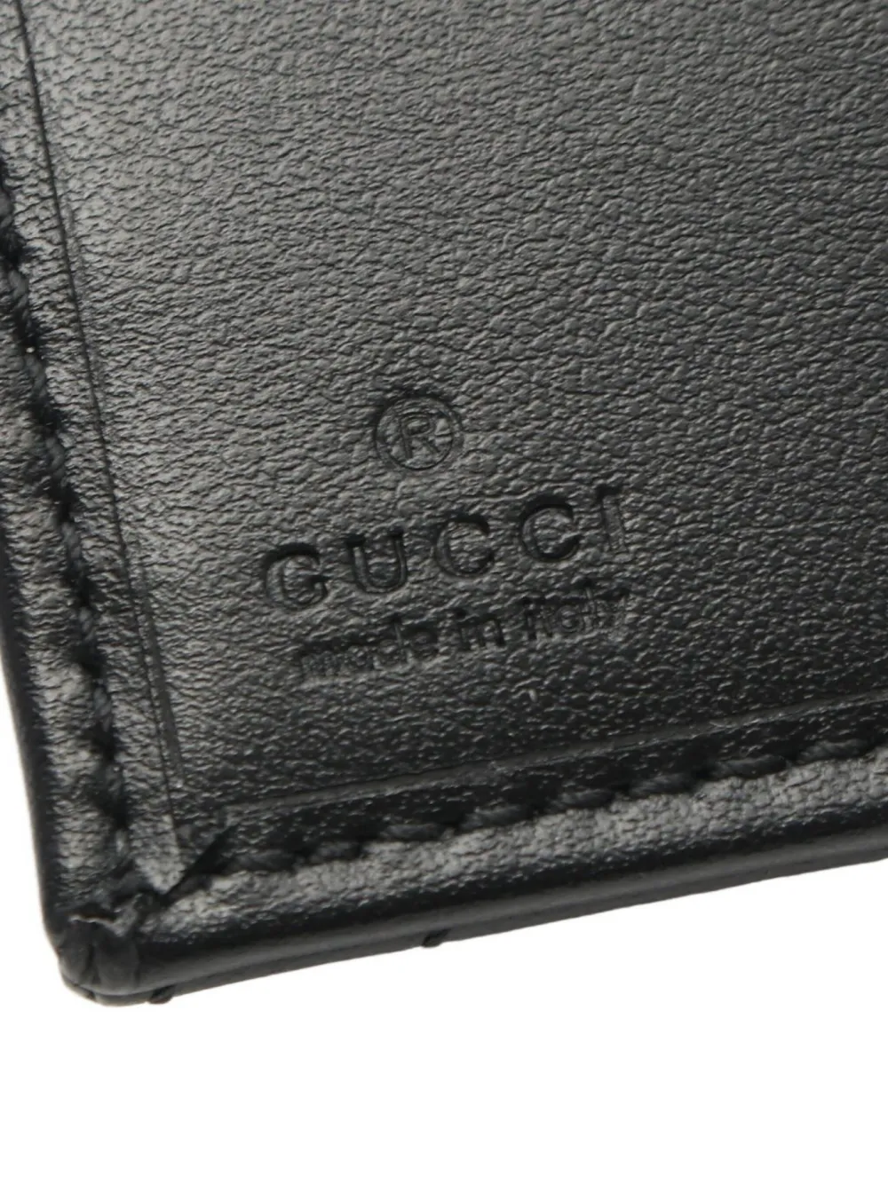 Pre-owned Gucci 2020s Double G Quilted Wallet In Black