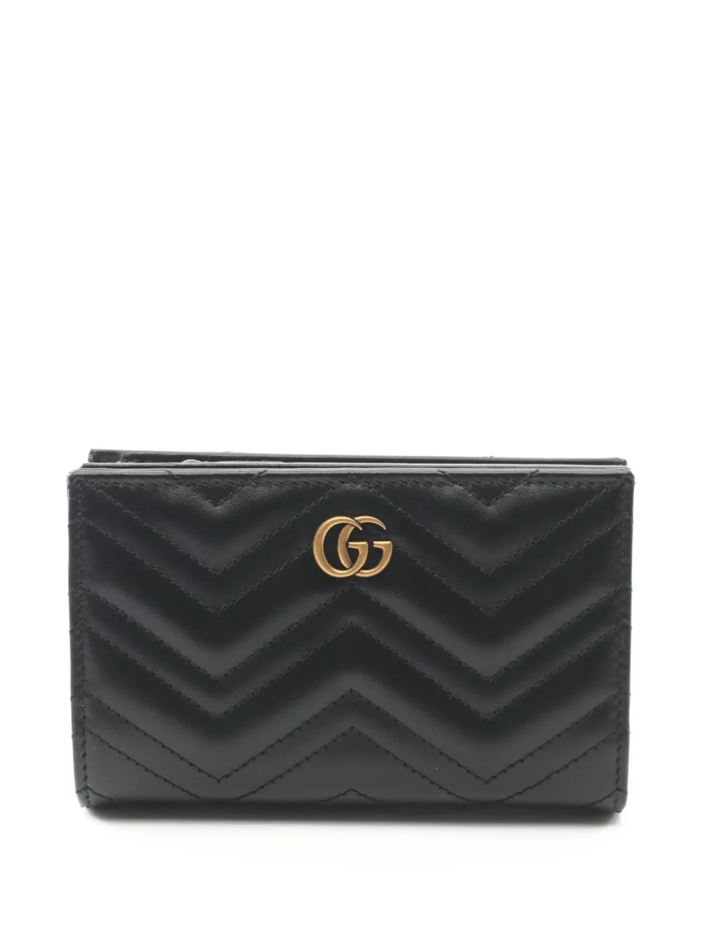 Gucci Pre-Owned 2020s ダブルG財布 - ブラック Gucci Pre-Owned 2020s ダブルG財布 - ブラック