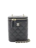 CHANEL Pre-Owned 2010s matelasse Vanity bag - Black