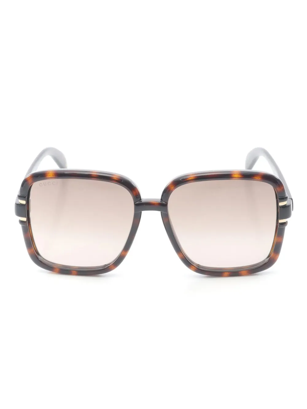 Gucci Pre-Owned 2020s square-frame sunglasses | Brown | Image 1