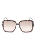 Gucci Pre-Owned 2020s square-frame sunglasses - Brown