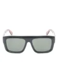 Gucci Pre-Owned 2020s rectangle/frame sunglasses - Black