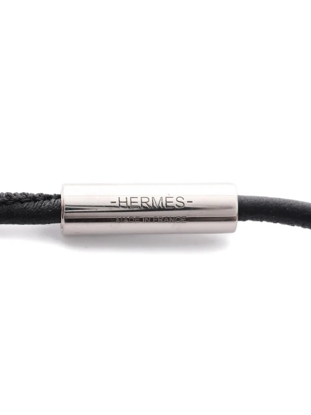 Pre-owned Hermes 2010s Eclipse Necklace In Silver