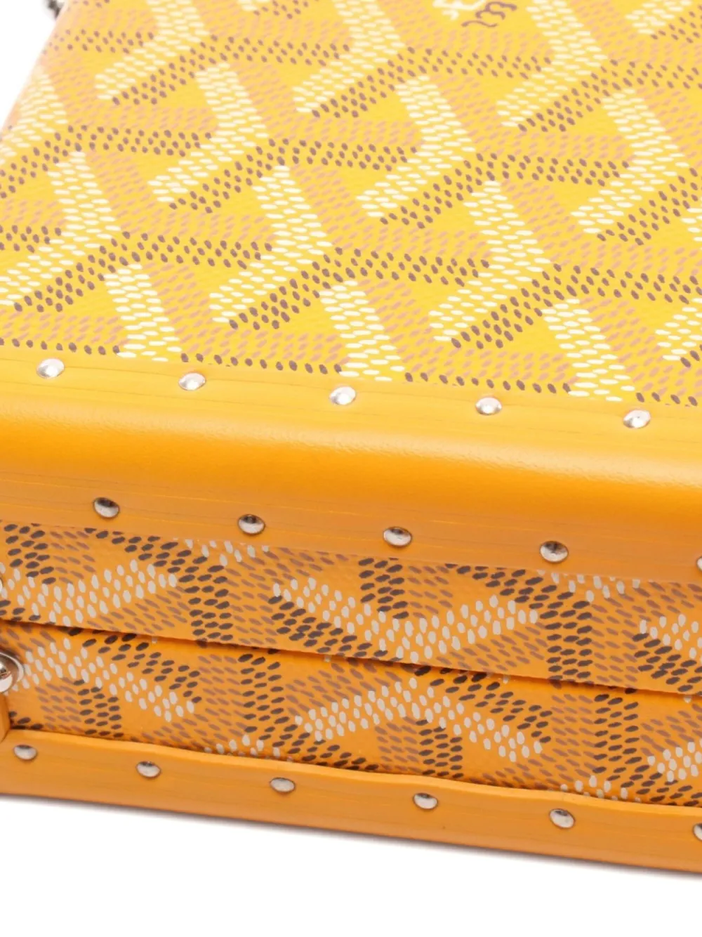 Pre-owned Goyard 2010s Minaudière Trunk Bag In Yellow
