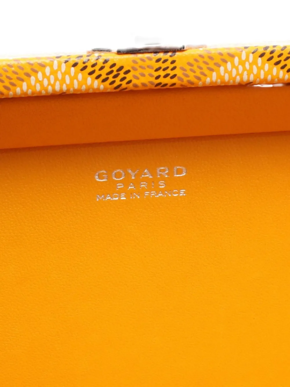 Pre-owned Goyard 2010s Minaudière Trunk Bag In Yellow