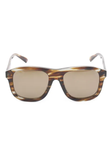 Gucci Pre-Owned lentes de sol con armazón rectangular estilo carey 2000