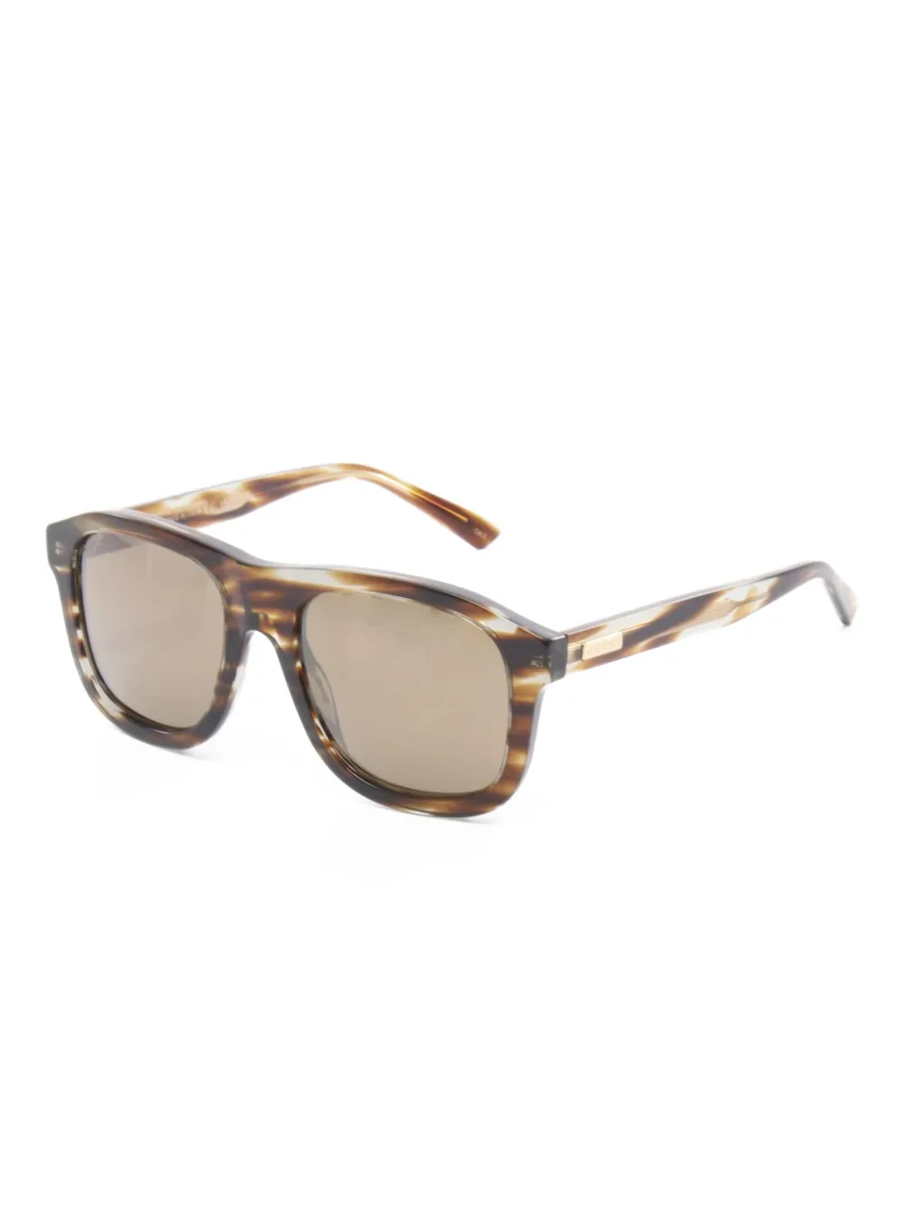 Gucci Pre-Owned lentes de sol con armazón rectangular estilo carey 2000 | Image 2