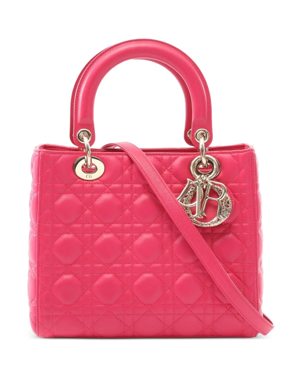 Christian Dior Pre-Owned 2010s レディ ディオール 2way ハンドバッグ - ピンク Christian Dior Pre-Owned 2010s レディ ディオール 2way ハンドバッグ - ピンク