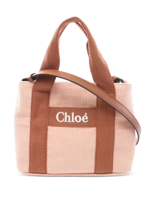 Chloé Pre-Owned 2020s corduroy shoulder bag
