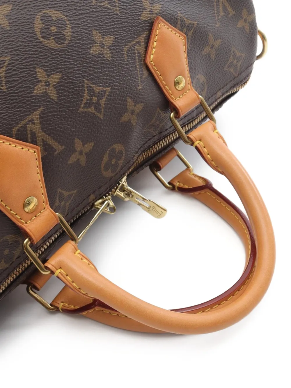 Pre-owned Louis Vuitton 2016's Speedy Bandouliere 30 Monogram Tote Bag In Brown