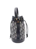 Christian Dior Pre-Owned 2010s oblique-monogram bucket bag - Blue