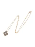 Van Cleef & Arpels 18K rose gold Alhambra Obsidian diamond necklace