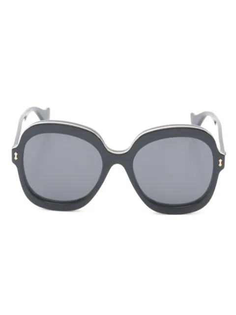 Gucci Pre-Owned 2000s geometric-frame sunglasses