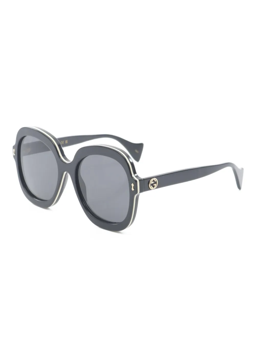 Gucci Pre-Owned 2000s geometric-frame sunglasses | Image 2