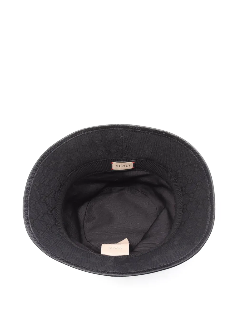Pre-owned Gucci 10s Gg Marmont Bucket Hat In Black