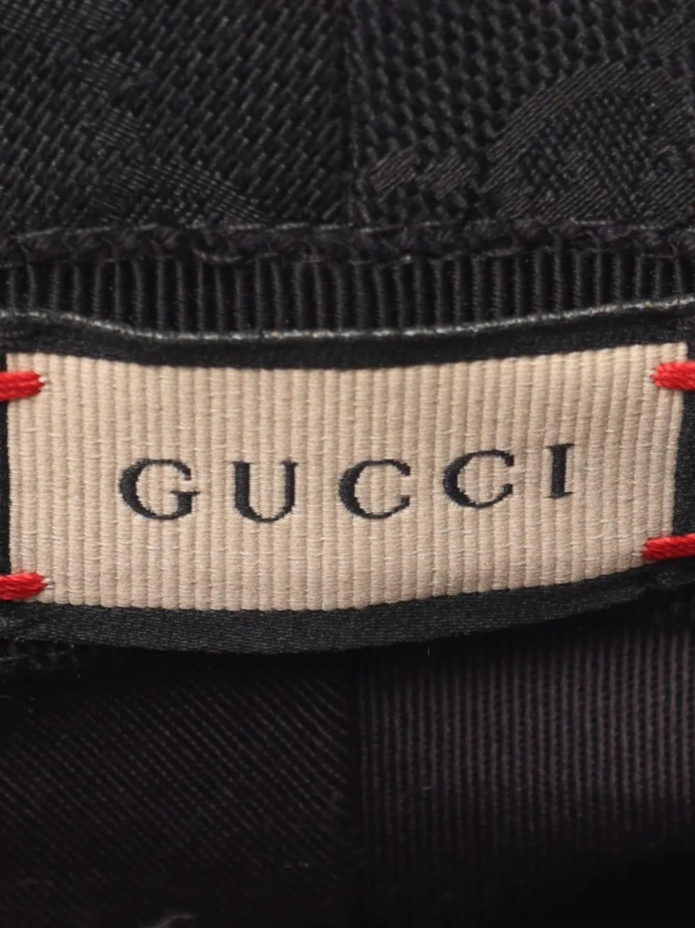 Pre-owned Gucci 10s Gg Marmont Bucket Hat In Black