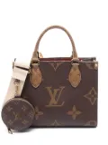 Louis Vuitton Pre-Owned 2010s On The Go PM Monogram-Reverse tote bag - Brown