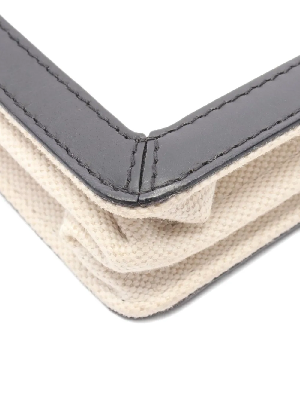 Pre-owned Balenciaga 2000s Leather-trimmed Shoulder Bag In Neutral