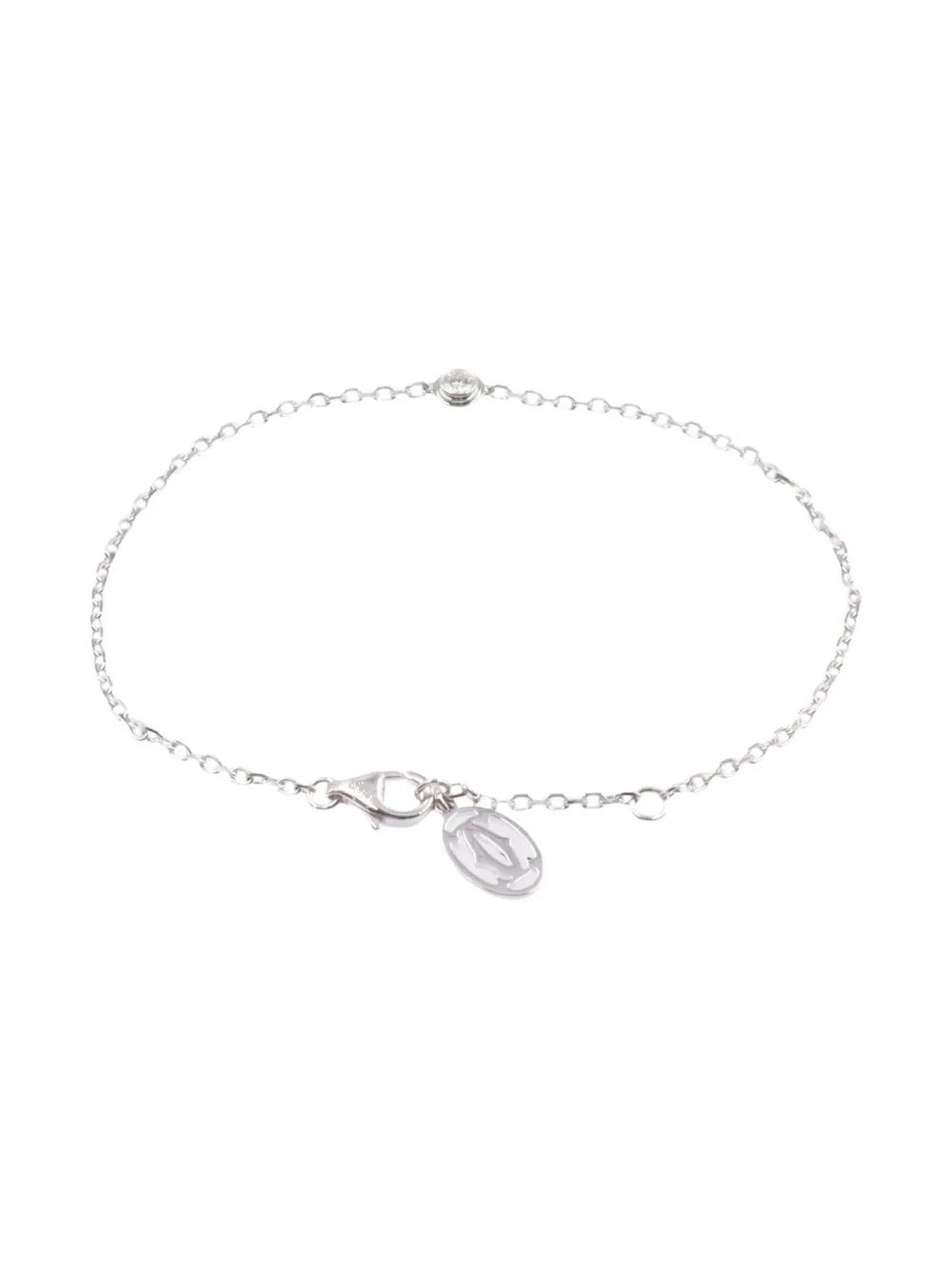 Cartier 2010s 18K white gold Damour SM diamond bracelet - シルバートーン Cartier 2010s 18K white gold Damour SM diamond bracelet - シルバートーン