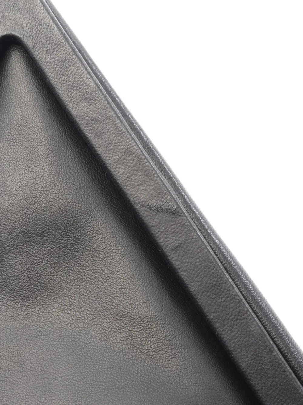 Pre-owned Bottega Veneta 2010s Trine Triangle-flap Clutch Bag In Black