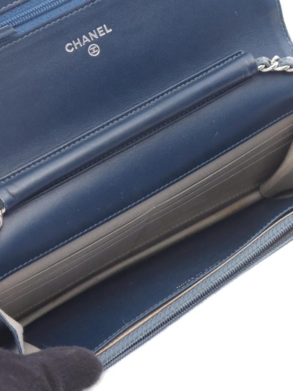 Pre-owned Chanel 2012-2013 Coco Mark Shoulder Bag In Blue