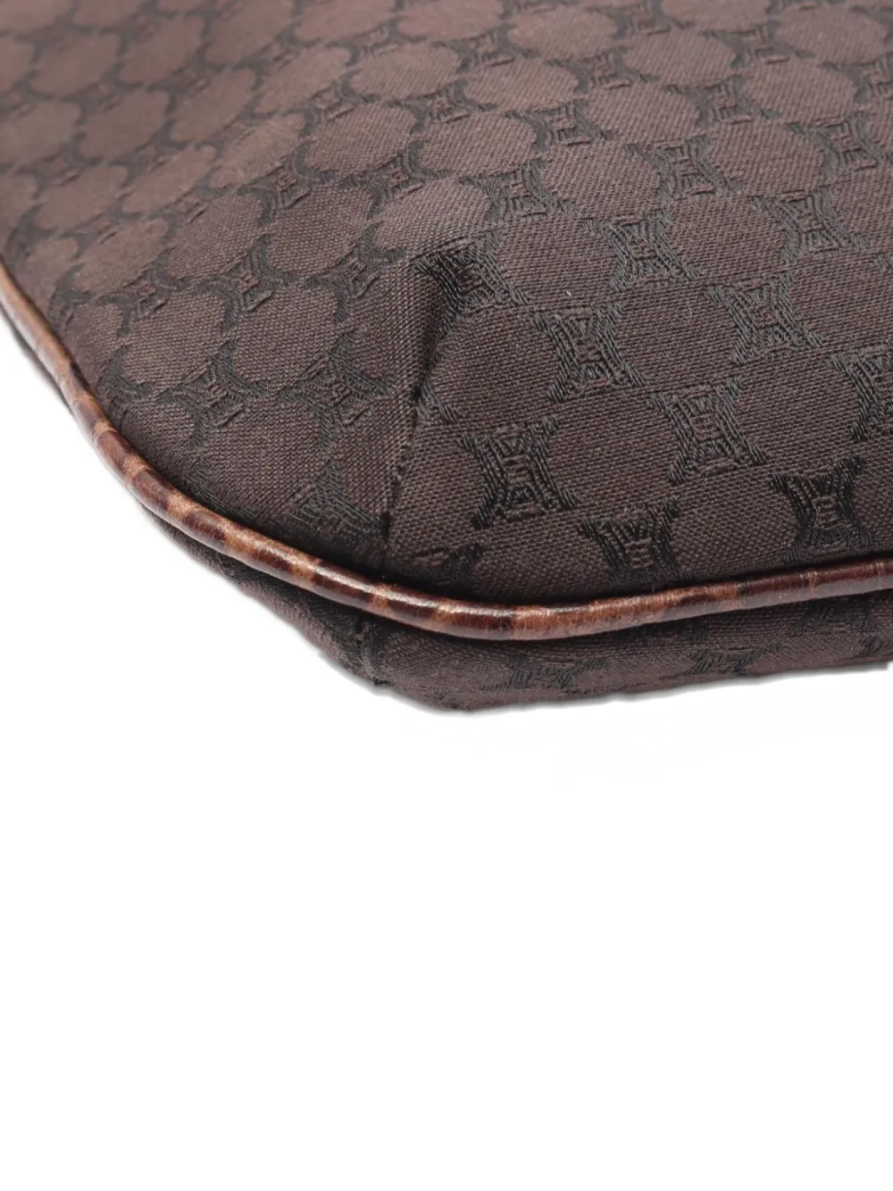 Pre-owned Celine 2010 Macadam Shoulder Bag In Brown