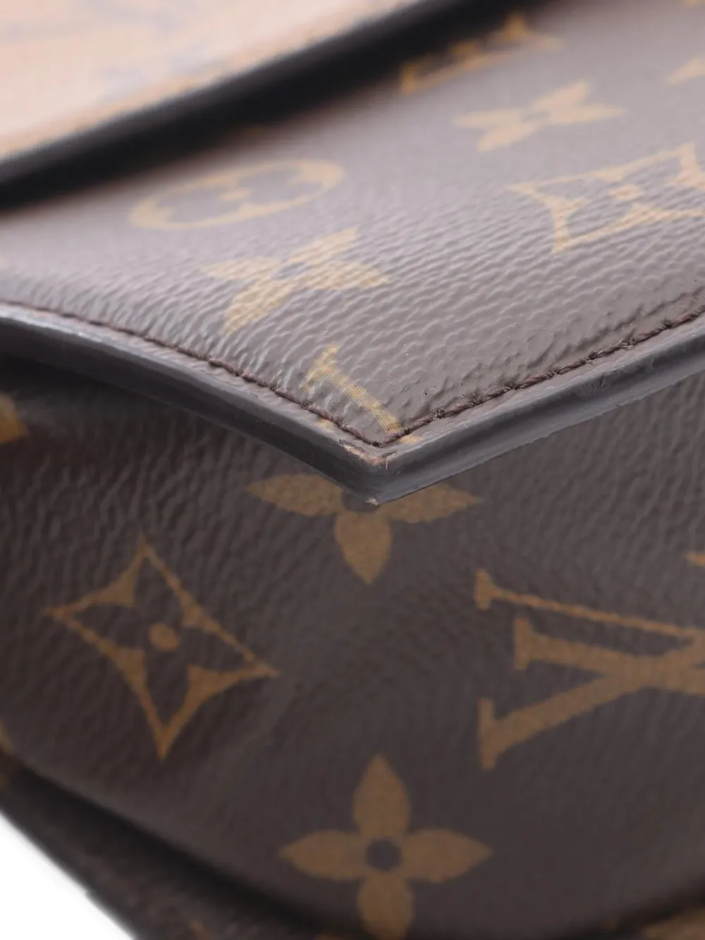 Pre-owned Louis Vuitton 2021 Monogram Reverse Handbag In Brown